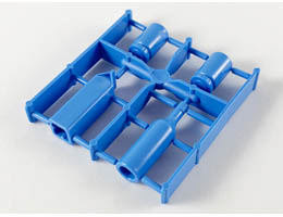 Scala Accessories - Complete Sprue - Table Containers (Wine, Milk, 2 Jars): {умерено син}