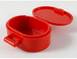 Scala Utensil Oval Case: {ярко червен}