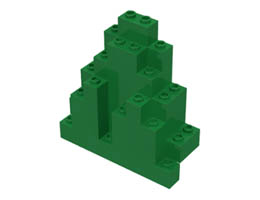 Връх на планина 3X8X7 : {тъмно зелен}