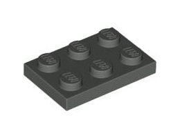 Плочка 2X3: {тъмно сив}