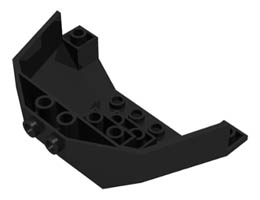 Cockpit 5 x 8 x 3 (Windscreen Bottom): {черен}