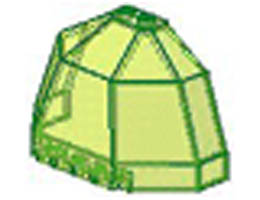 Windscreen 8 x 3 1/2 x 4 1/6 Canopy Half Octagonal: {прозрачно флуорисциращо зелен}