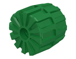 Wheel Hard Plastic Medium (35mm D. x 31mm): {тъмно зелен}