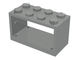 Шкаф 2X4X2 : {сив}