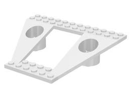 Wing Plate Bi-level 12 x 9 x 2 1/3 : {бял}