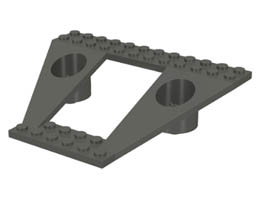 Wing Plate Bi-level 12 x 9 x 2 1/3: {тъмно сив}