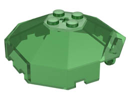 Windscreen 6 x 6 Octagonal Canopy with Axle Hole: {прозрачно зелен}