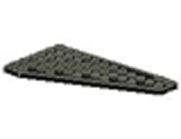 Wedge, Plate 7 x 12 Wing Left: {черен}
