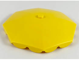 Belville Umbrella Top with Rounded Bottom Flaps: {ярко жълт}