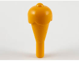 Ice Cream Cone with Ice Cream: {ярко жълто-оранжев}