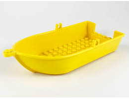 Boat, 18 x 8 x 3 1/3 with Oarlocks: {ярко жълт}