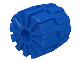 Wheel Hard Plastic Medium (35mm D. x 31mm): {ярко син}