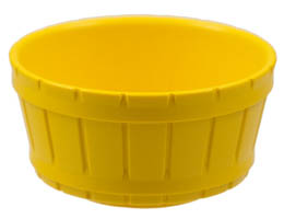 Container, Barrel Half Large: {ярко жълт}