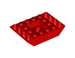 Slope, Inverted 45 6 x 4 Double with Recessed Center: {ярко червен}