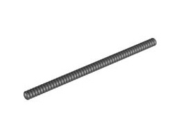 Hose, Ribbed 7mm D. 18L: {черен}