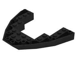 Boat, Bow Brick 8 x 10 x 1: {черен}