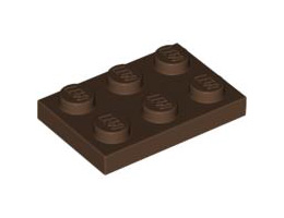 Плочка 2X3: {земно оранжев}