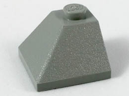 Ъглова тухличка 2X2/45° отвън : {сив}
