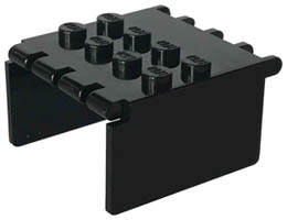 Windscreen 4 x 4 x 2 Canopy Extender with Hinges: {черен}