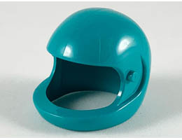 Technic, Figure Accessory Helmet: {ярко синьо-зелен}