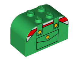 Арка 2X4X2 : {тъмно зелен}