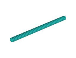 Hose, Ribbed 7mm D. 14L / 11.2cm: {ярко синьо-зелен}