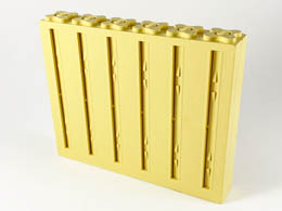 Scala Wall, Vertical Grooved 12 x 2 x 8 : {светло жълт}