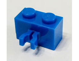 Brick, Modified 1 x 2 with Split U Clip Thick (Vertical Grip): {ярко син}