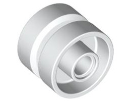 Колело 18 мм D. x 14 мм: {бял}
