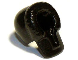 Minifigure, Headgear Hood Fur-lined: {черен}