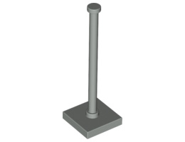 Стълб с основа 2X2x5: {сив}