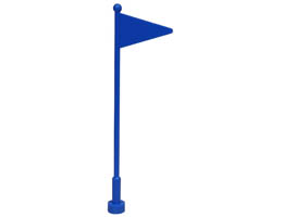 Flag on Antenna Whip: {ярко син}