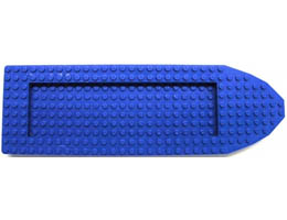 Boat, Hull Unitary 32 x 10 x 1 2/3, Top: {ярко син}
