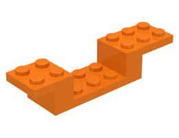 Bracket 8 x 2 x 1 1/3: {ярко оранжев}