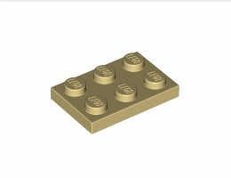 Плочка 2X3 : {тухлено жълт}