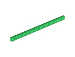 Hose, Ribbed 7mm D. 14L / 11.2cm: {тъмно зелен}