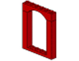 Arch 1 x 6 x 6: {ярко червен}