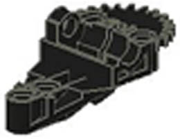 Technic, Gearbox Half: {черен}