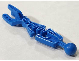 Technic Throwbot Arm Forked with Flexible Center and Ball Joint: {ярко син}
