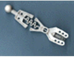 Technic Throwbot Arm Forked with Flexible Center and Ball Joint: {бял}