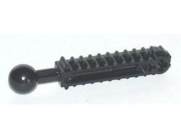 Technic Ball Joint with Double Rack: {черен}