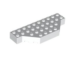 Brick, Modified 4 x 10 with Cut Corners: {бял}