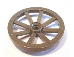 Wheel Wagon Large 33mm D., Hole Round for Wheels Holder Pin: {тъмно сив}