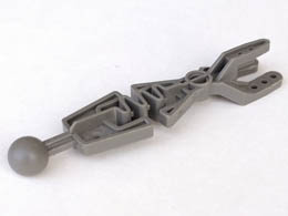 Technic Throwbot Arm Forked with Flexible Center and Ball Joint: {тъмно сив}