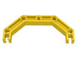 Znap Beam 9, 5 Holes, 4 Bends (Half-Octagon): {ярко жълт}