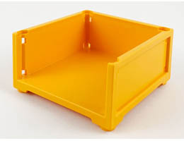 Scala Box 7 x 7 x 3 with 3 sides: {ярко жълто-оранжев}