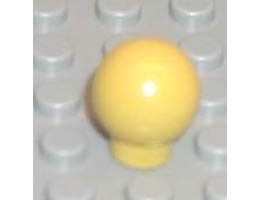 Brick, Round 1 x 1 with Ball (Finial): {ярко жълт}