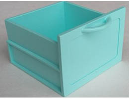 Scala Large Drawer: {светло синьо-зелен}