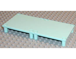 Scala Platform 7 x 14 x 1 1/3 with 8 legs: {светло синьо-зелен}