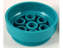 Wheel 30mm D. x 13mm (13 x 24 Model Team): {ярко синьо-зелен}